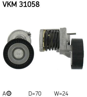 Ролик поликлинового ремня натяжной SKF VKM31058