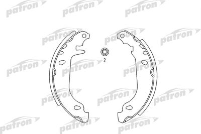 Колодки тормозные барабанные PATRON PSP337