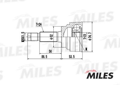 ШРУС наружный Miles GA20211