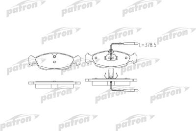 Колодки тормозные дисковые передние PATRON PBP876