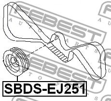 Шкив коленвала FEBEST SBDSEJ251