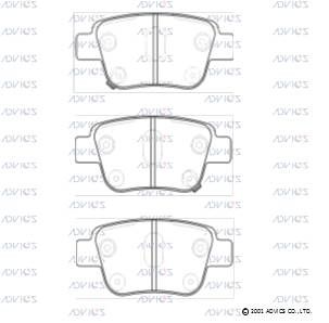 Колодки тормозные дисковые ADVICS SN696P