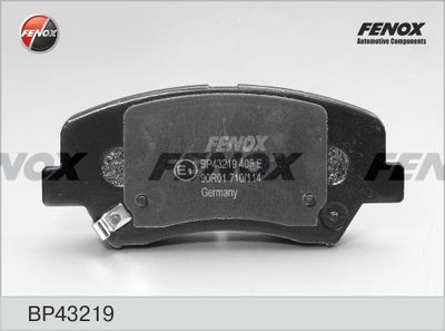 Колодки тормозные дисковые FENOX BP43219