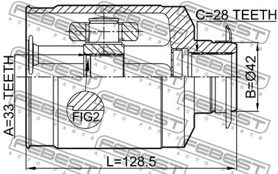 ШРУС внутренний правый FEBEST 2211XM12RH