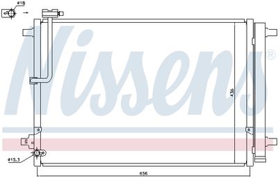 Радиатор кондиционера NISSENS 940329