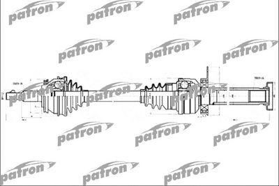 Полуось правая PATRON PDS4500