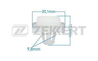Клипса крепежная Zekkert BE1154