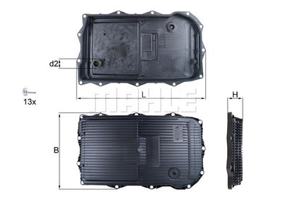 Фильтр АКПП MAHLE HX184KIT