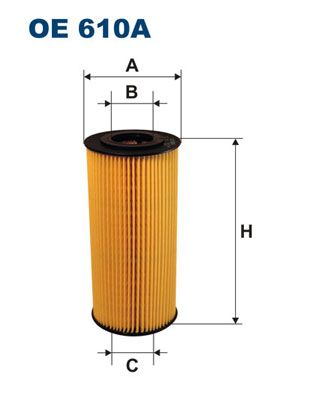 Фильтр масляный картридж FILTRON OE610A