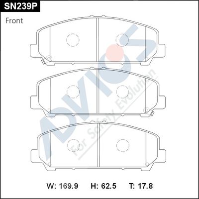 Колодки тормозные передние NISSAN D10609FE0A