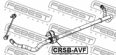 Втулка стабилизатора переднего FEBEST CRSBAVF