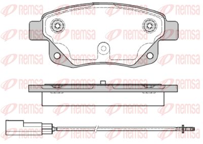 Колодки тормозные дисковые REMSA 125201