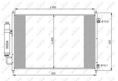 Радиатор кондиционера с осушителем NRF 35873
