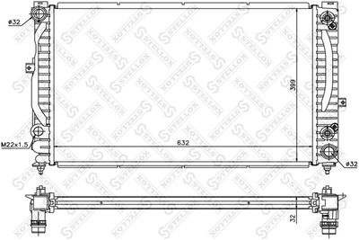 Радиатор STELLOX 1025139SX