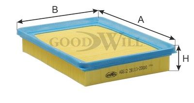 Фильтр воздушный BIG FILTER GB9562