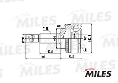 ШРУС наружный Miles GA20451