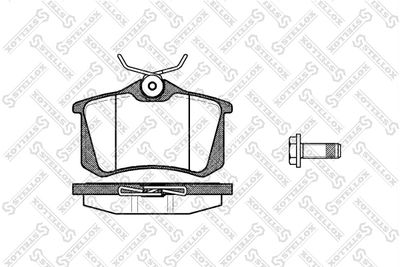 Колодки тормозные дисковые STELLOX 274005BSX