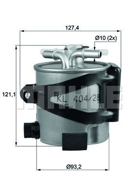 Фильтр топливный MAHLE KLH4425