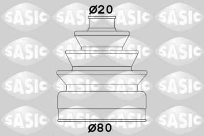Пыльник ШРУС наружный комплект SASIC 2933833