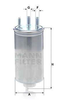 Фильтр топливный MANN-FILTER WK8039