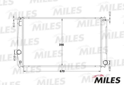 Радиатор Miles ACRB360