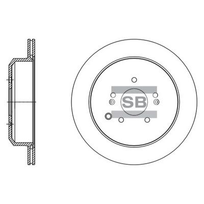 Диск тормозной SANGSIN SD1133