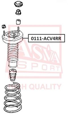 Опора амортизатора ASVA 0111ACV4RR