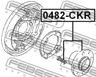 Ступица задняя FEBEST 0482CKR