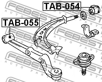 Сайлентблок рычага переднего FEBEST TAB054