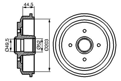 Барабан тормозной BOSCH 0986477149