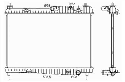 Радиатор системы охлаждения NRF 53152