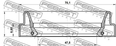 Сальник привода FEBEST 95FDY49700909C