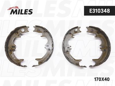 Колодки стояночного тормоза Miles E310348
