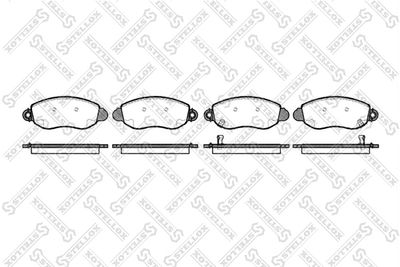 Колодки тормозные дисковые передние STELLOX 783002SX