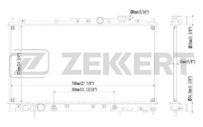 Радиатор охлаждения двигателя Zekkert MK1211