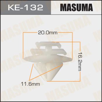 Клипса крепежная Masuma KE132