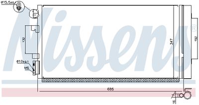 Радиатор кондиционера NISSENS 940259