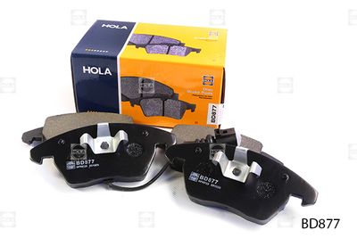 Колодки тормозные дисковые HOLA BD877