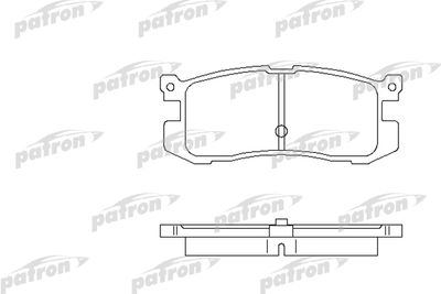 Колодки тормозные дисковые задние PATRON PBP630