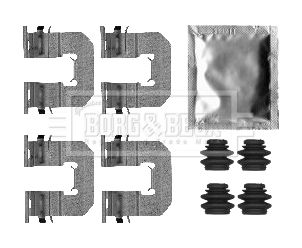 Комплект монтажный тормозных колодок MasterKit 77AA411