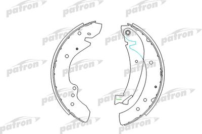 Колодки тормозные барабанные PATRON PSP534
