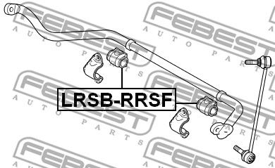 Втулка стабилизатора переднего FEBEST LRSBRRSF
