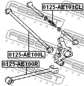 Тяга задняя поперечная регулируемая FEBEST 0125AE101CL
