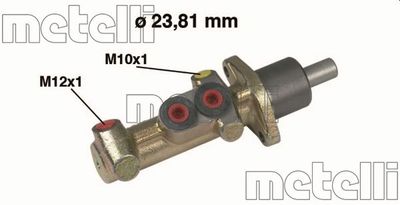 Цилиндр тормозной главный METELLI 050386