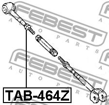 Сайлентблок задней поперечной левой тяги FEBEST TAB464Z