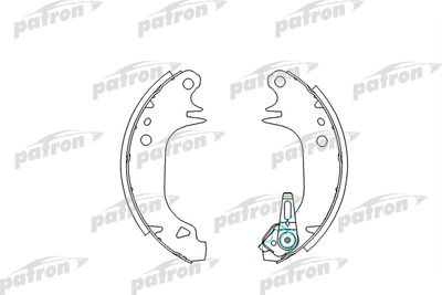 Колодки тормозные барабанные PATRON PSP188
