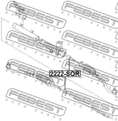 Тяга рулевая FEBEST 2222SOR