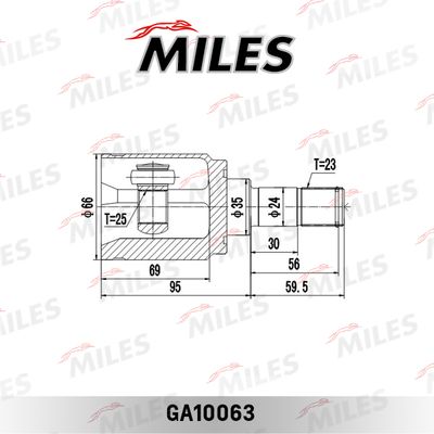ШРУС внутренний Miles GA10063