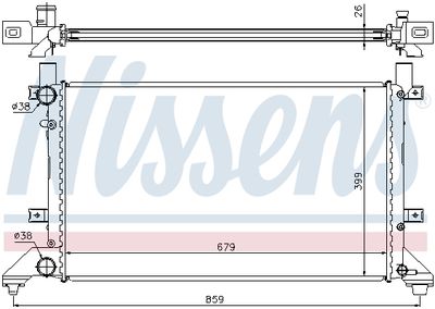 Радиатор системы охлаждения NISSENS 65231A