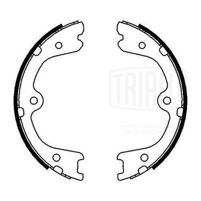 Колодки стояночного тормоза TRIALLI GF4530